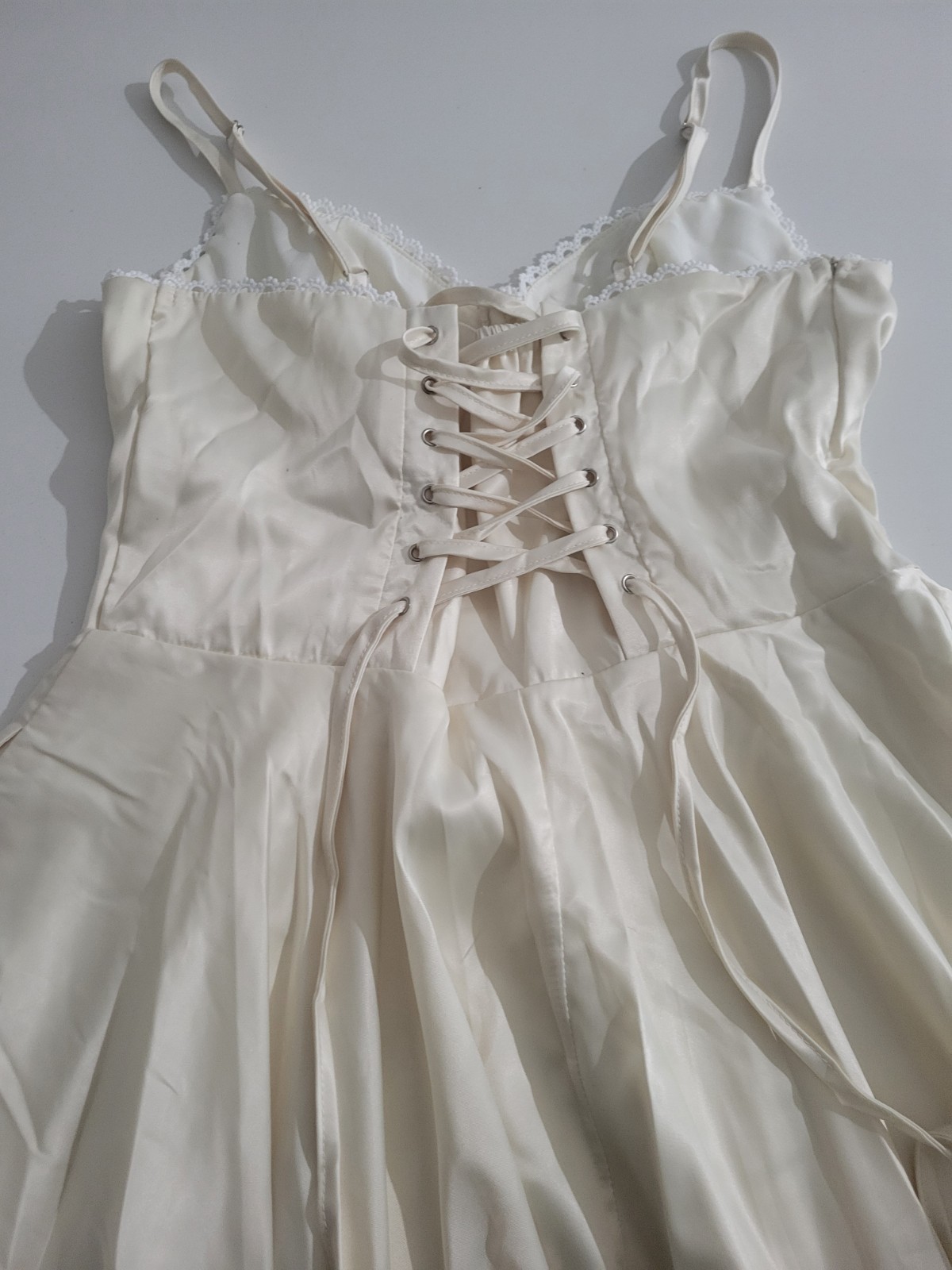 Cream Corset Elegant Dress