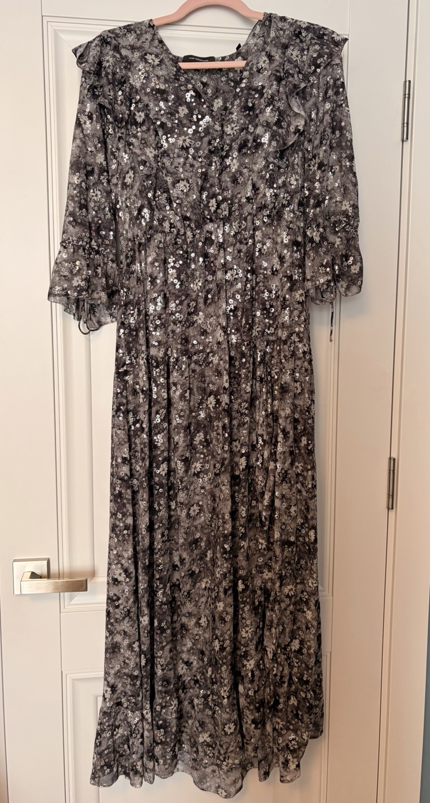 The Kooples Paris Women’s Floral Print Dress with Half Sleeves Size 3/ US 10