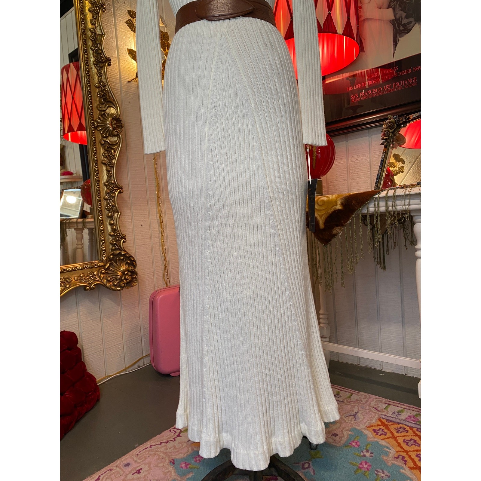 ivory knit maxi dress medium sweater dress classic timeless winter fashion