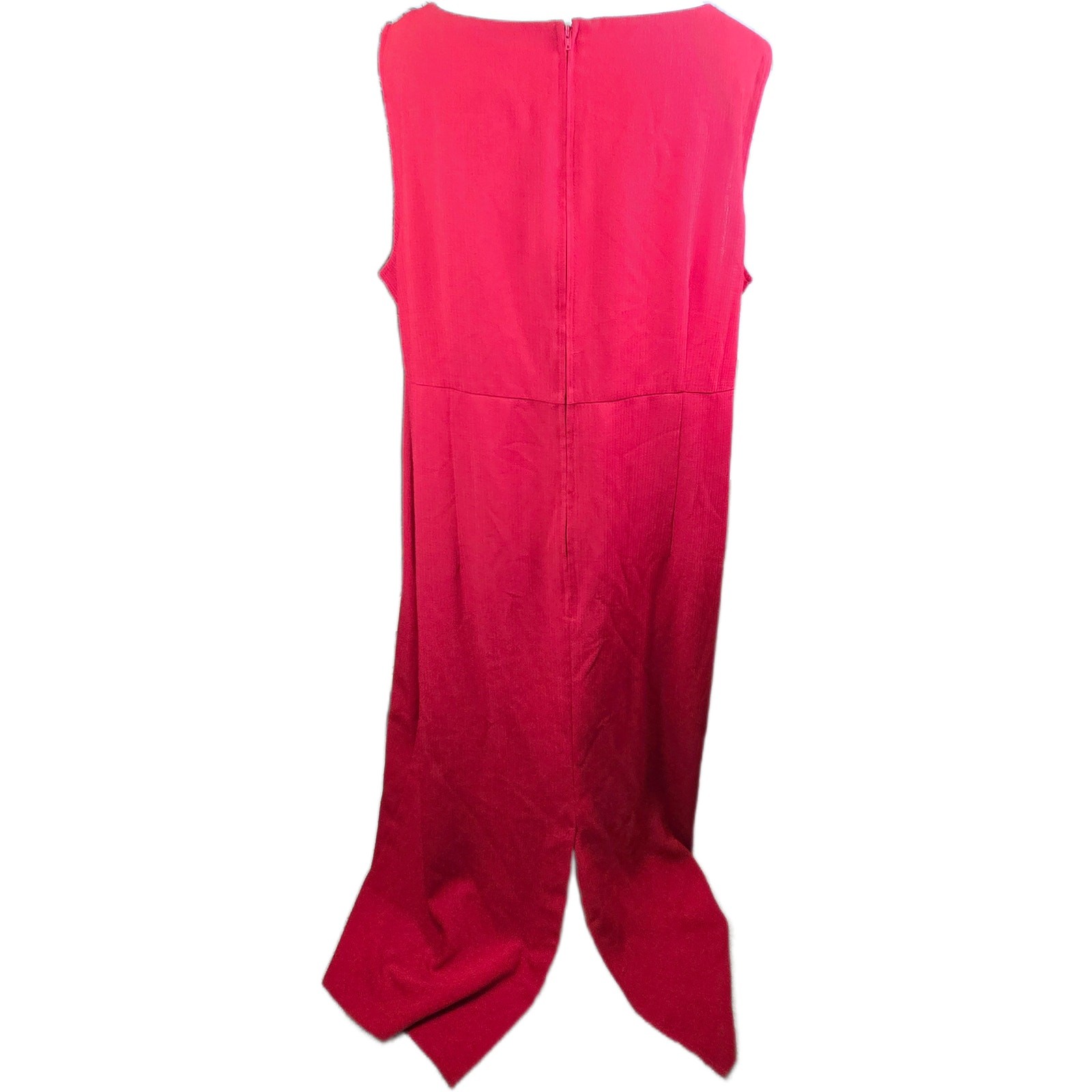 Sag Harbor Maxi Tank Red Jumper 22W Embroidery Cottage Garden Lagenlook European