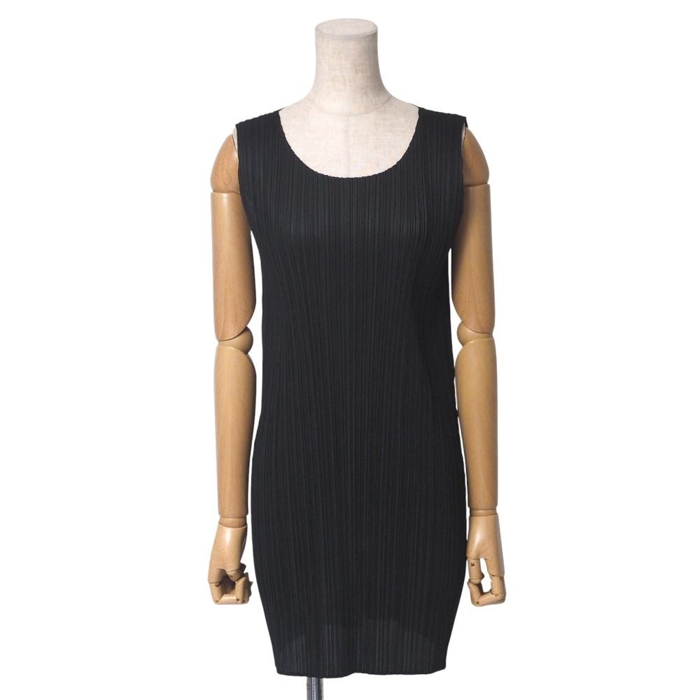 2022AW PLEATS PLEASE ISSEY MIYAKE Pleated Dress Size 3 Pleats Crew Neck Sleevel
