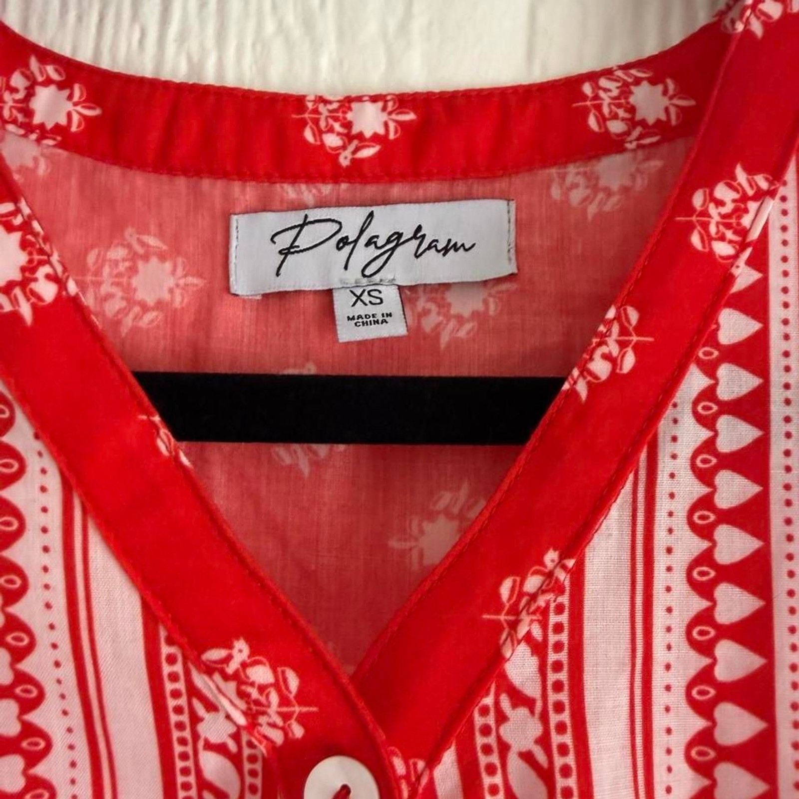 Polygram x Anthropologie Women’s Red and Orange Dress. Size XS