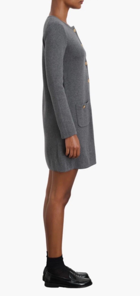 Alex Mill Paris Sweater Dress Heather Grey Women’s Size S NWT MSRP $275
