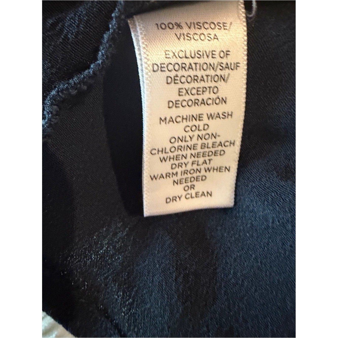 LOFT Navy Embroidered Peasant Dress Medium Off Shoulder Boho Shift Dress