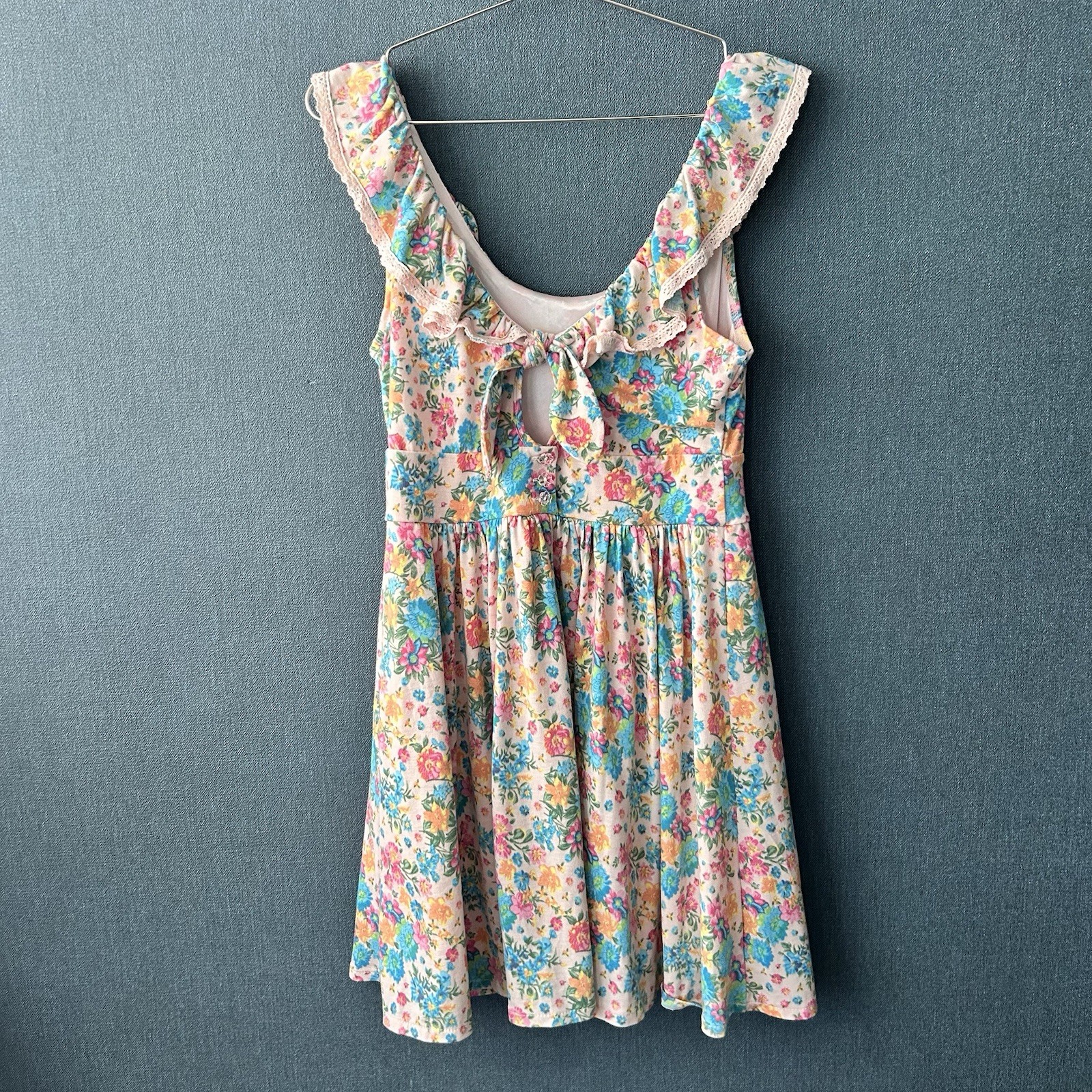 Rare LIZ LISA Vent Collection Floral Dress Lace Ruffle Corset Lolita Hime