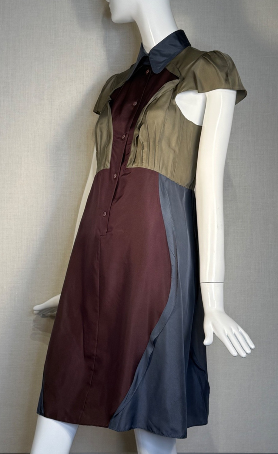Carven 2013 Featherweight SILK Habotai Dress SIZE FR38 US6, Spring Summer Runway