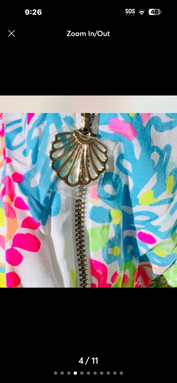 Lilly Pulitzer Ardleigh Lovers Coral Size 0 XS Bright Multicolor Floral Neon EUC