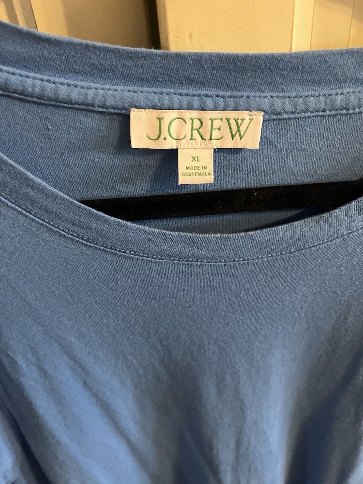 J Crew Azure Blue 100% Cotton Tiered Casual Cottagecore Babydoll Dress Size XL