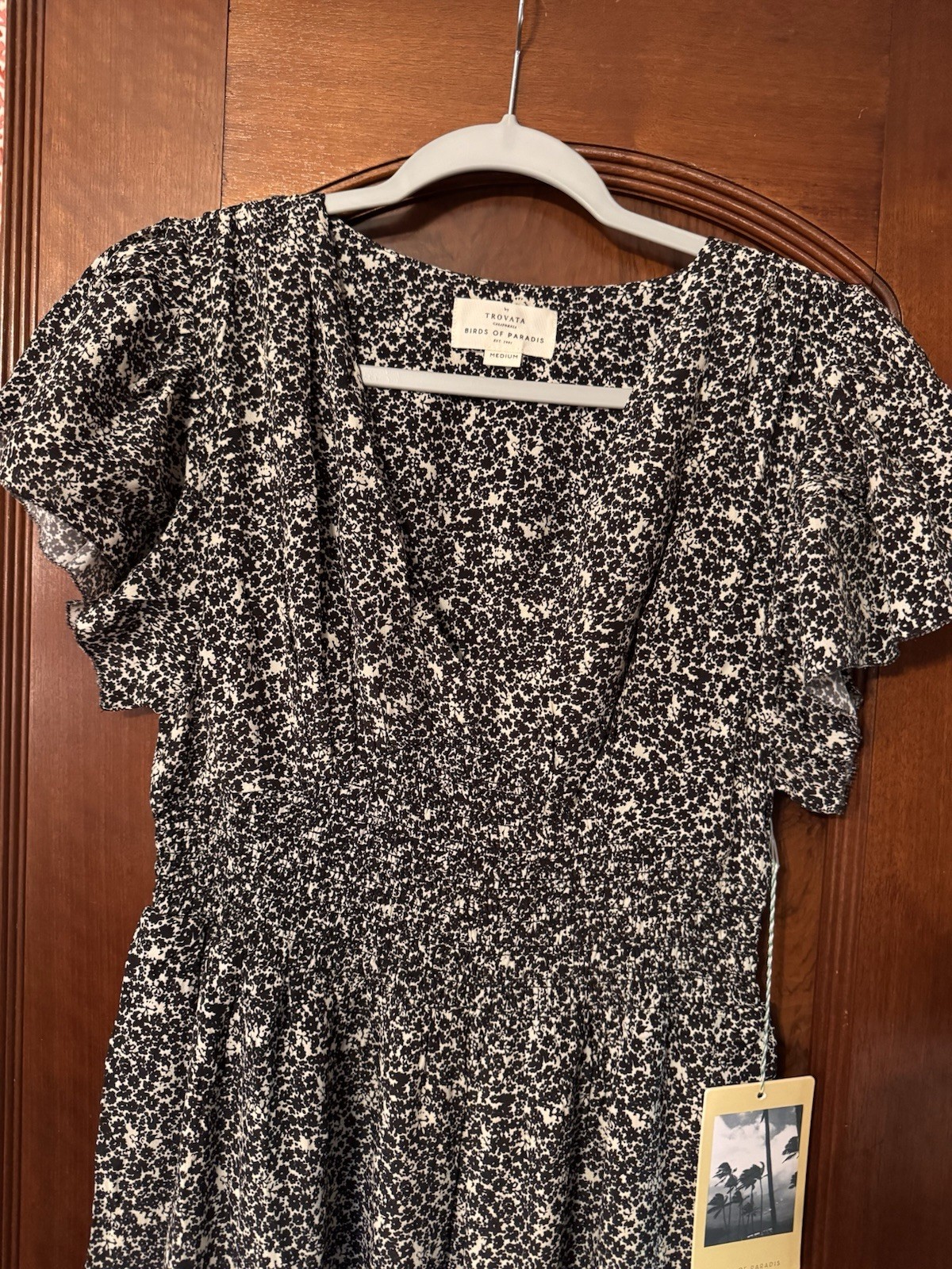 Trovata Kendall Dress NWT Sz Medium Birds Of Paradis Silk And Viscose