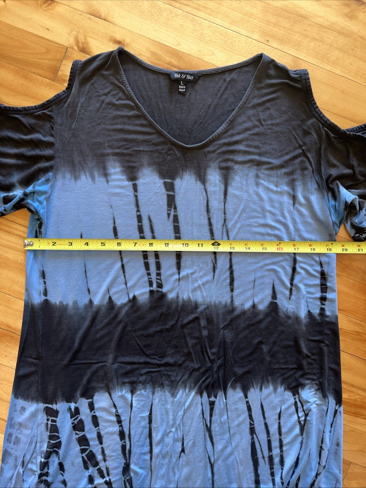 Yak & Yeti Tie Dye Boho Swing Dress Easy Wear Women’s Large Fair Trade Nepal