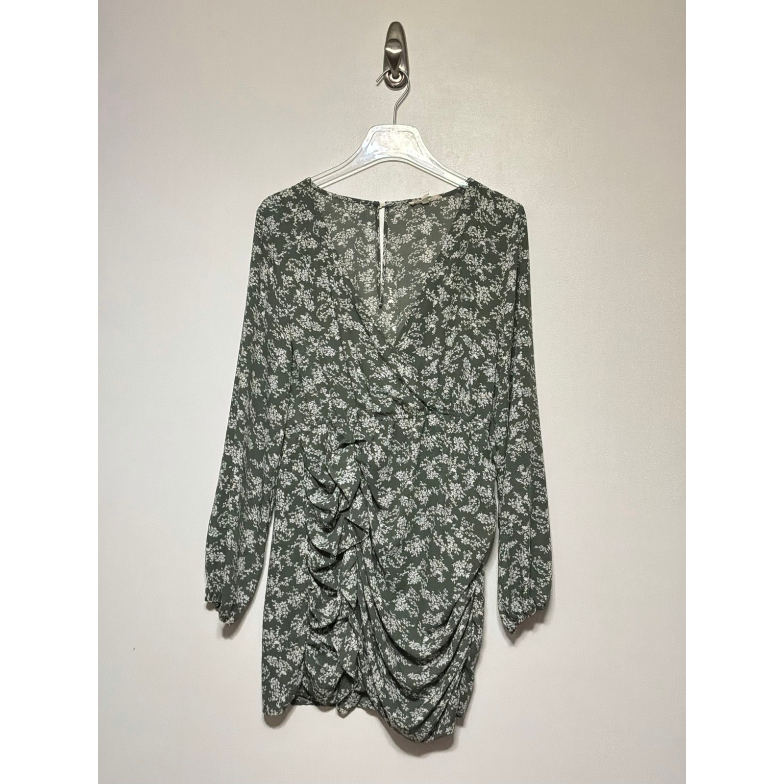 Promesia Mini Dress In Green Size Medium