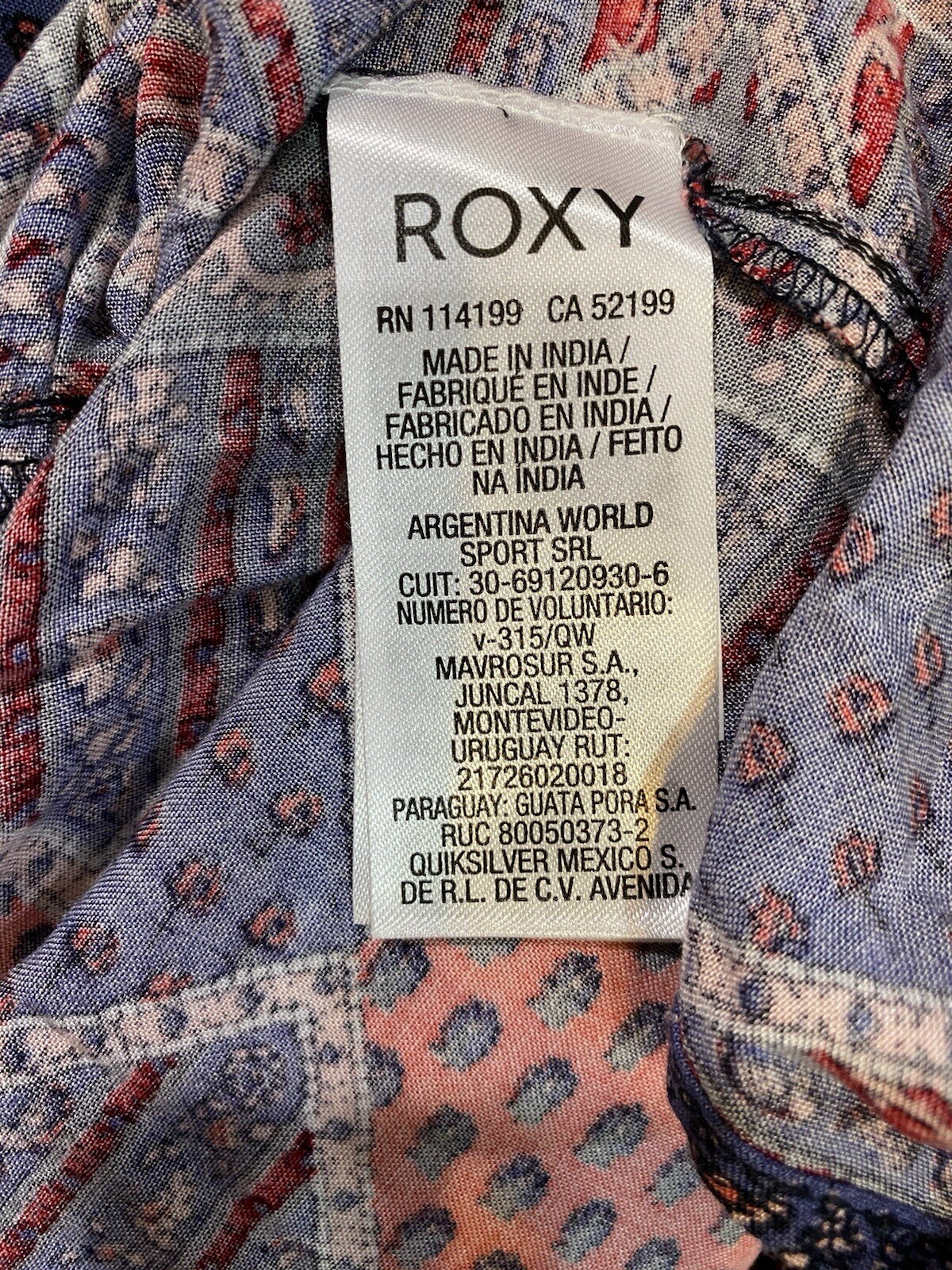 Roxy Womens Lace Inset Ruffle Sleeve Dress Size Medium Peasant Boho Chic NWT