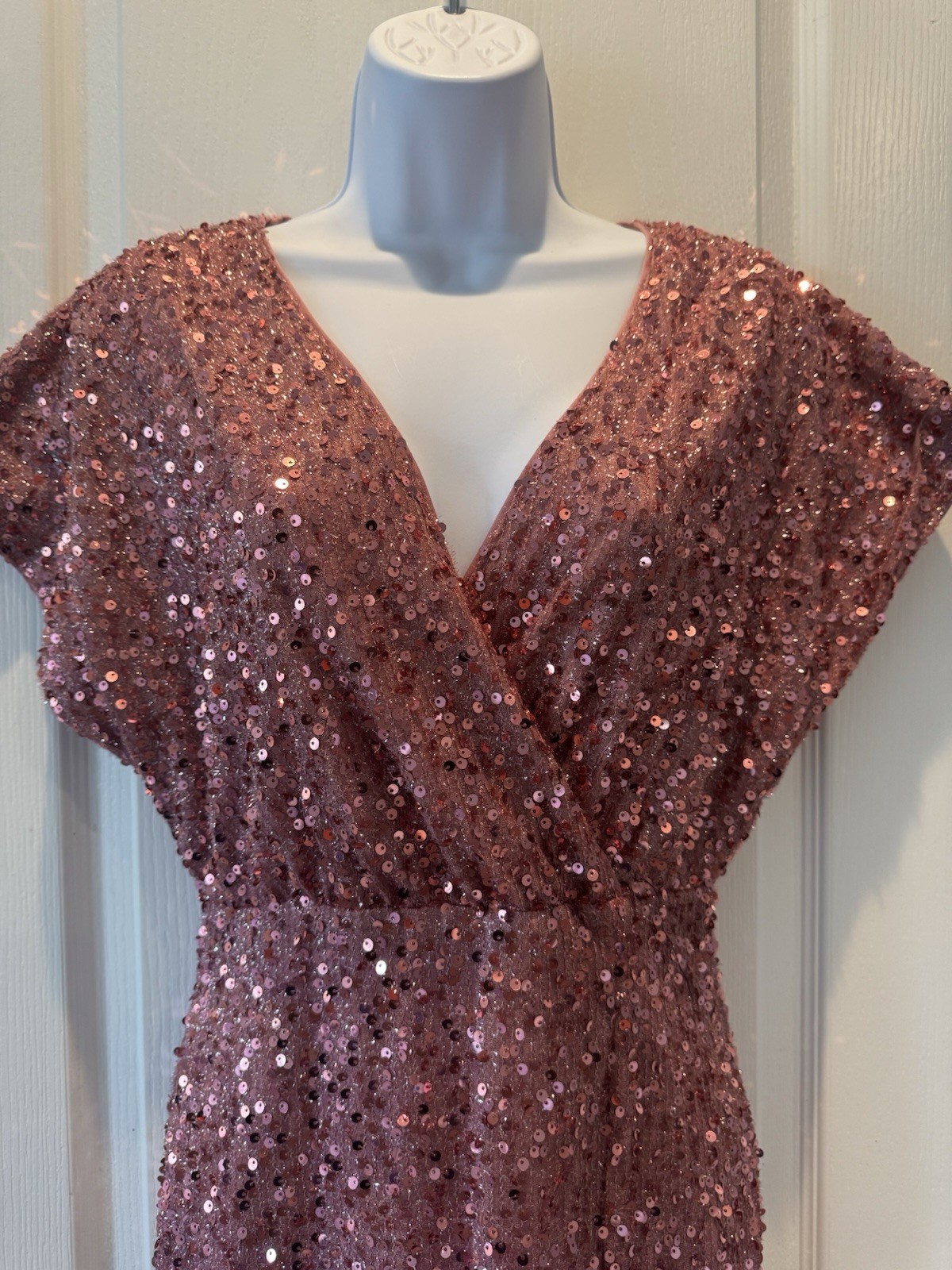 Pink Faeresty Sequence Gown Size M