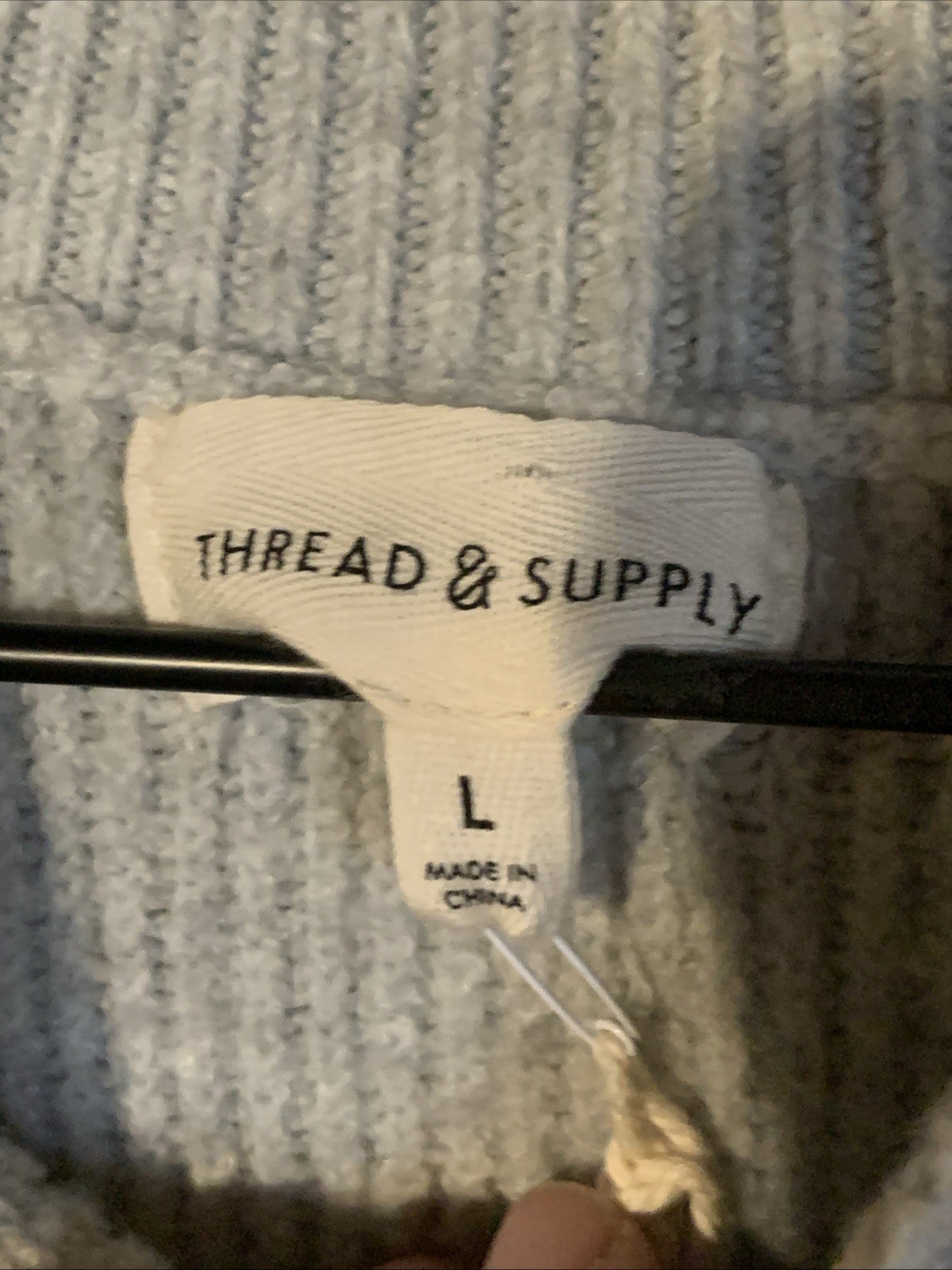 Thread & Supply Large Sweater Dress Heather Grey