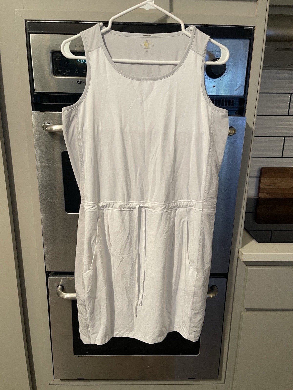 Athleta Dress-Light Grey/White-Size XS-NWOT