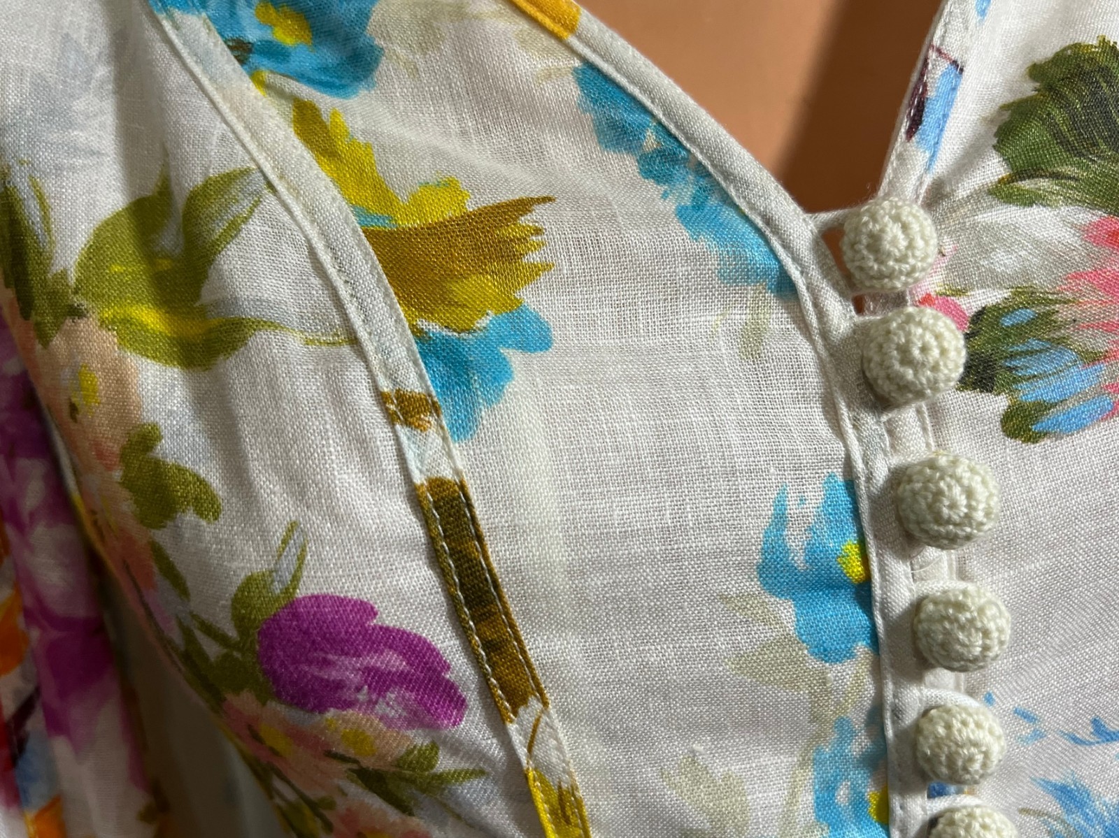 Zimmermann Linen Mini dress aus1 fits US 4 – 6 ( Bust 33.5”-34.3” )