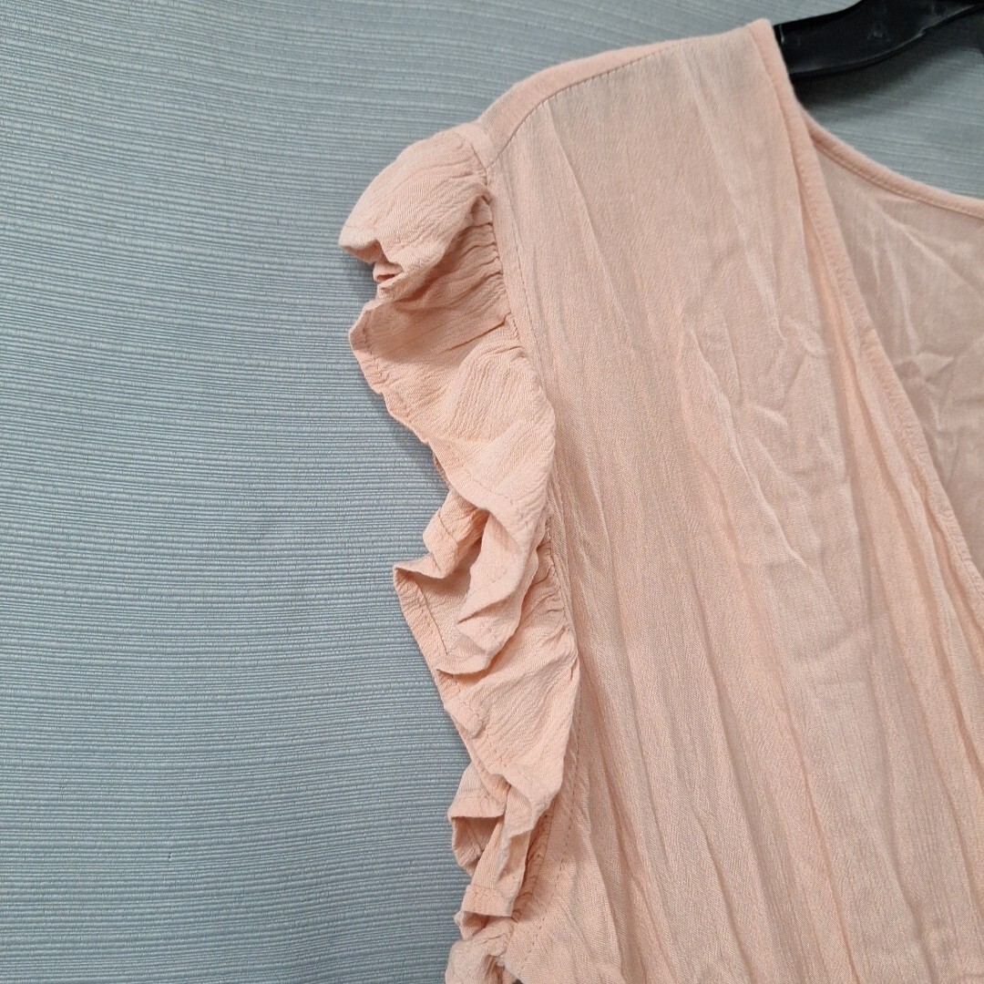 Elan Lightweight Flowy Semi Sheer Short Dress V-neck Boho Size L New w Tags