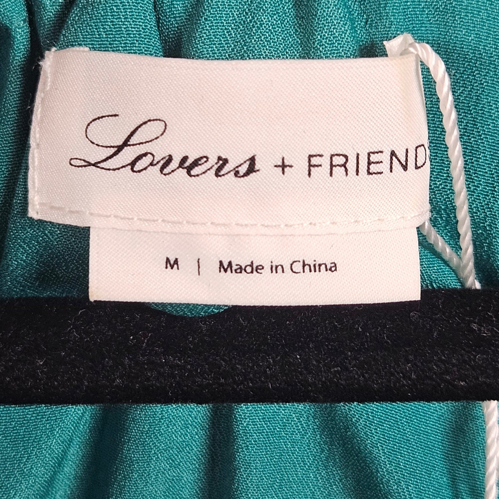 NEW Lovers + Friends Mini Dress Womens Medium Green Metallic Ruffle Halter Lined
