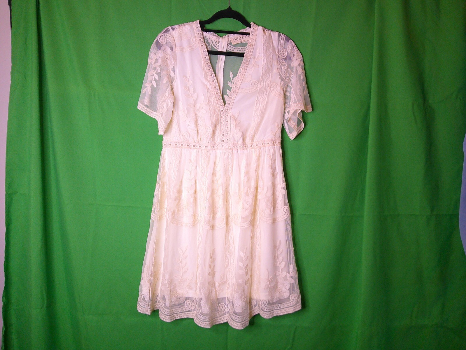 Bella Ella Botique white lace vintage dress