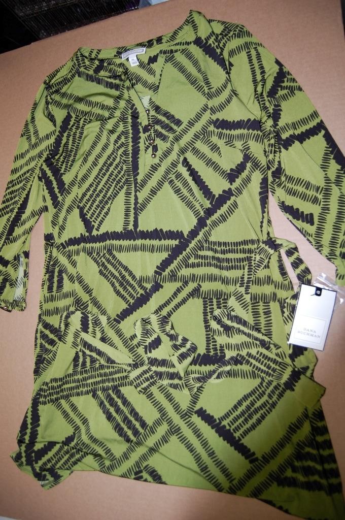NWT Dana Buchman Green Tally Dress Size XL
