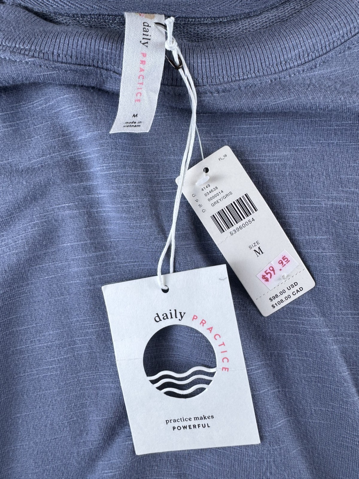 Anthropologie Daily Practice Blue midi dress Medium BRAND NEW with tags P00001