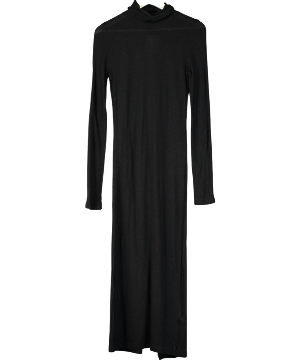 Remain Birger Christensen Black Long Sleeve Maxi Dress UK 10