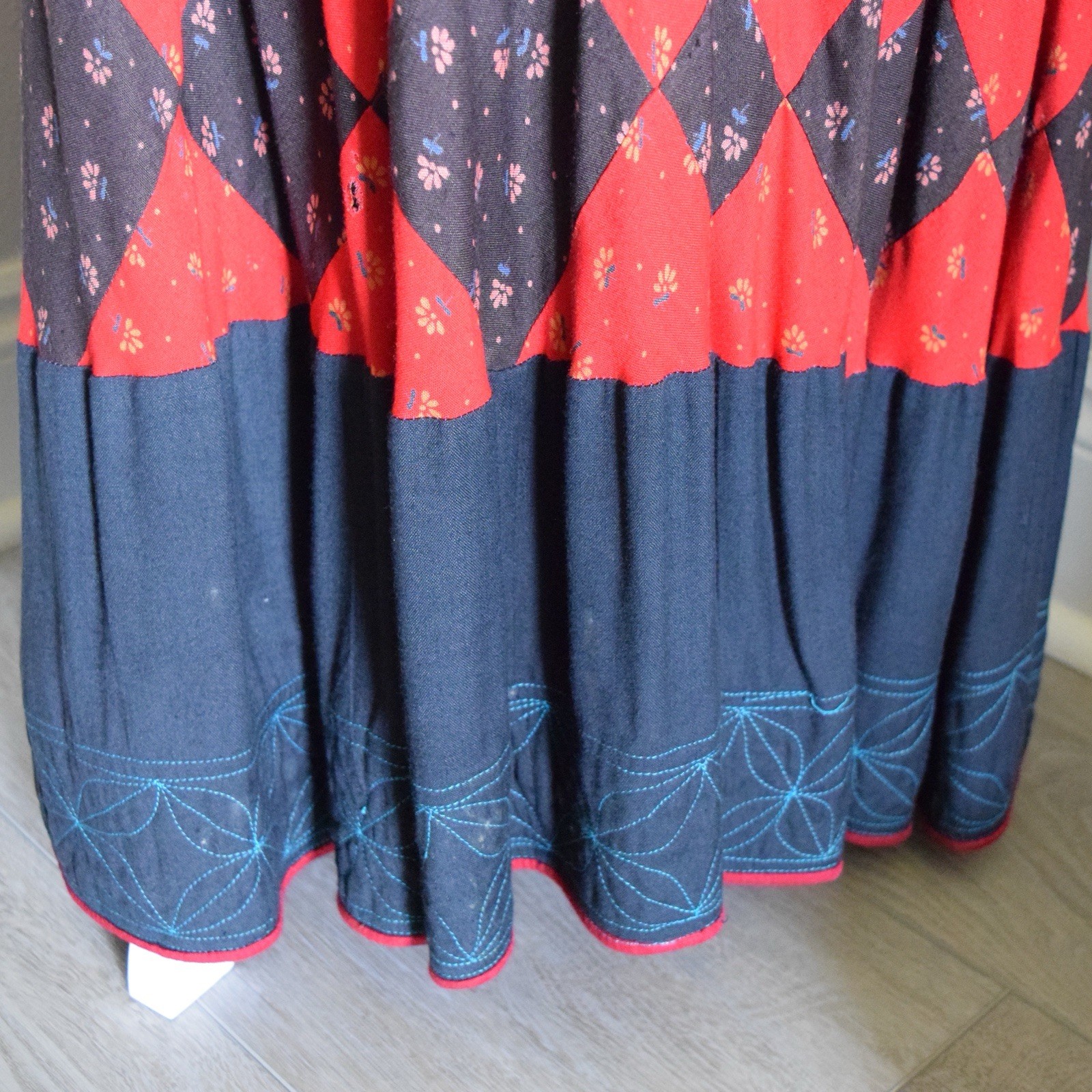RARE AFGHAN VTG 1970s Kuchi Patchwork Dress Embroidered Boho Collector’s Piece