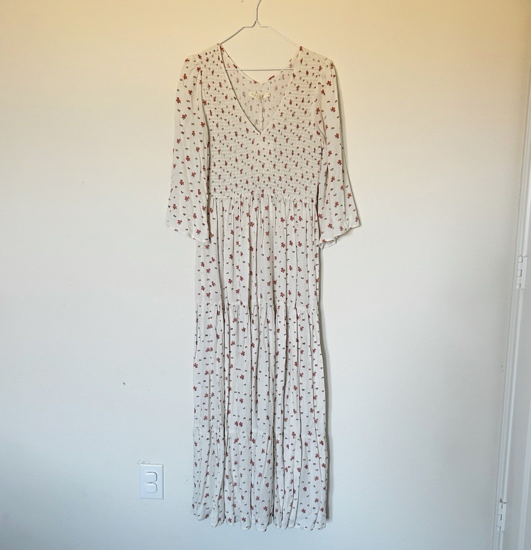 Christy Dawn The Basil Floral Maxi Dress Rosebud Ditsy XL NWT