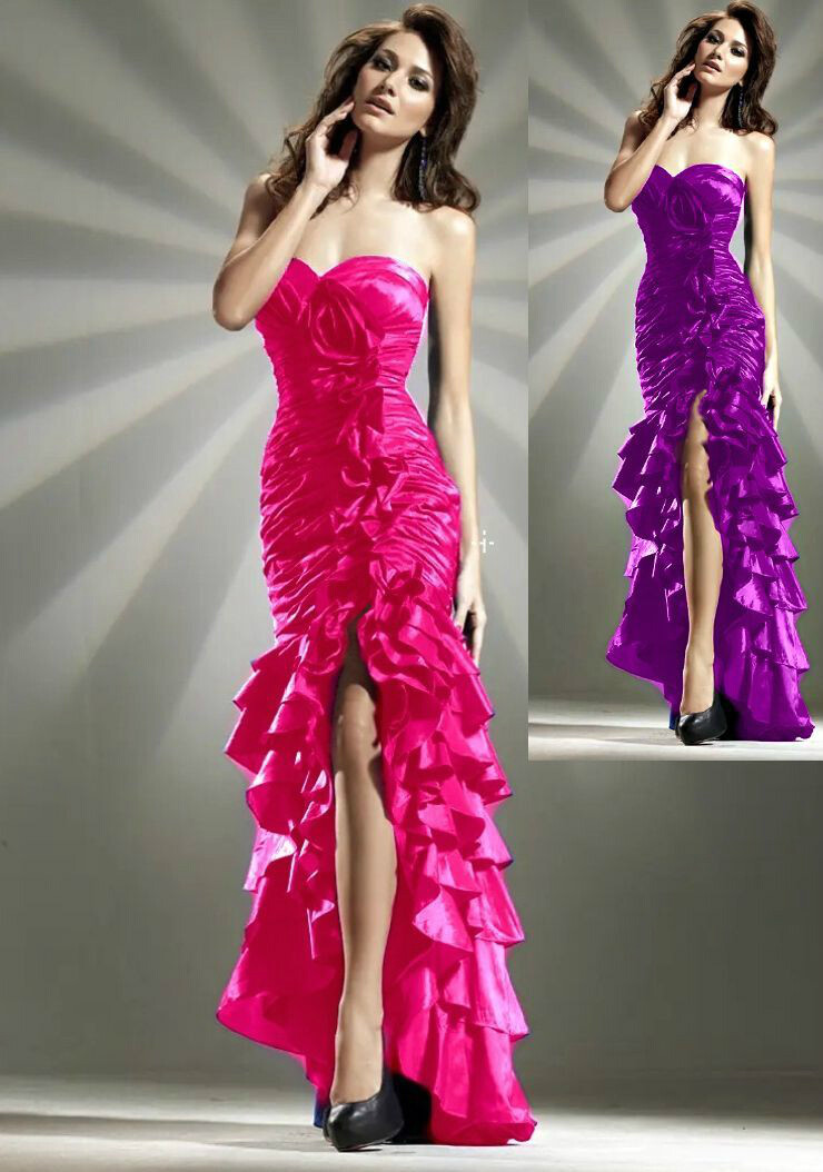 ANNY LEE High Low Open Leg Mermaid Homecoming Formal Gown, XS,S,M,L,XL,2XL