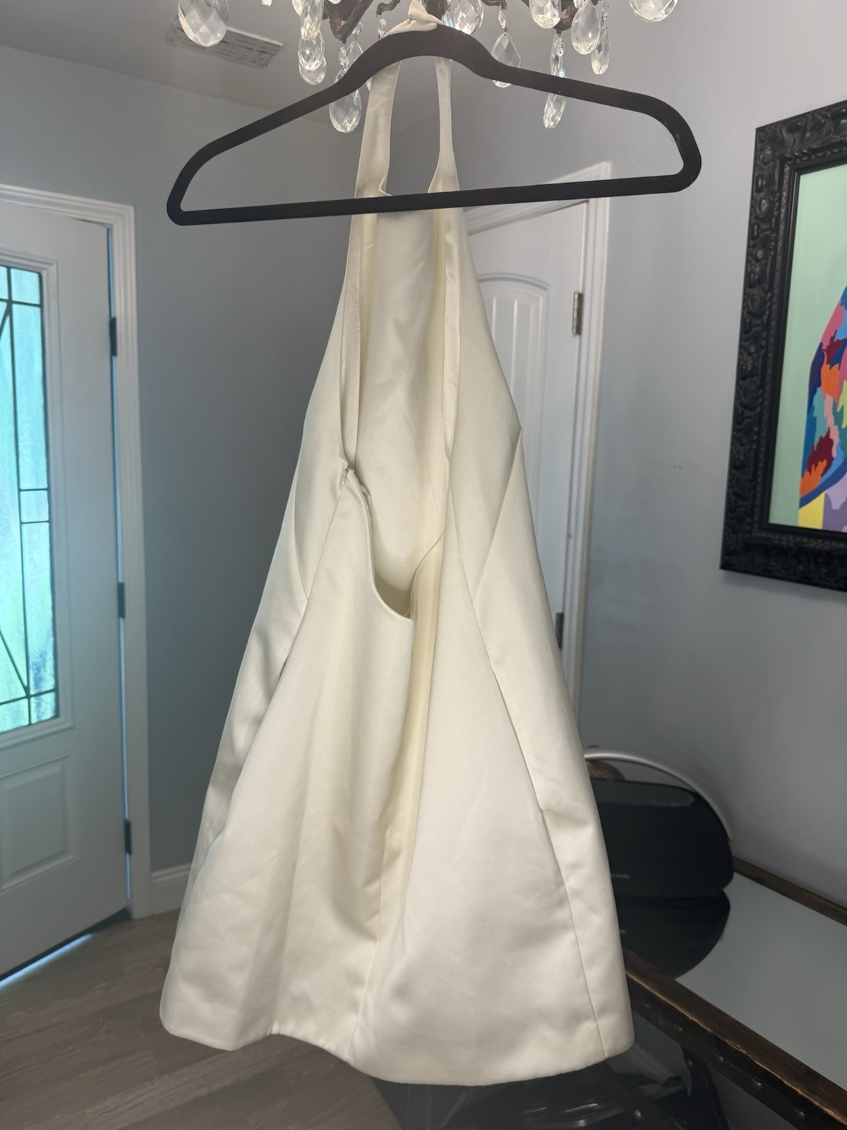A.L.C. Sophia Satin Halter Mini Dress Size 2
