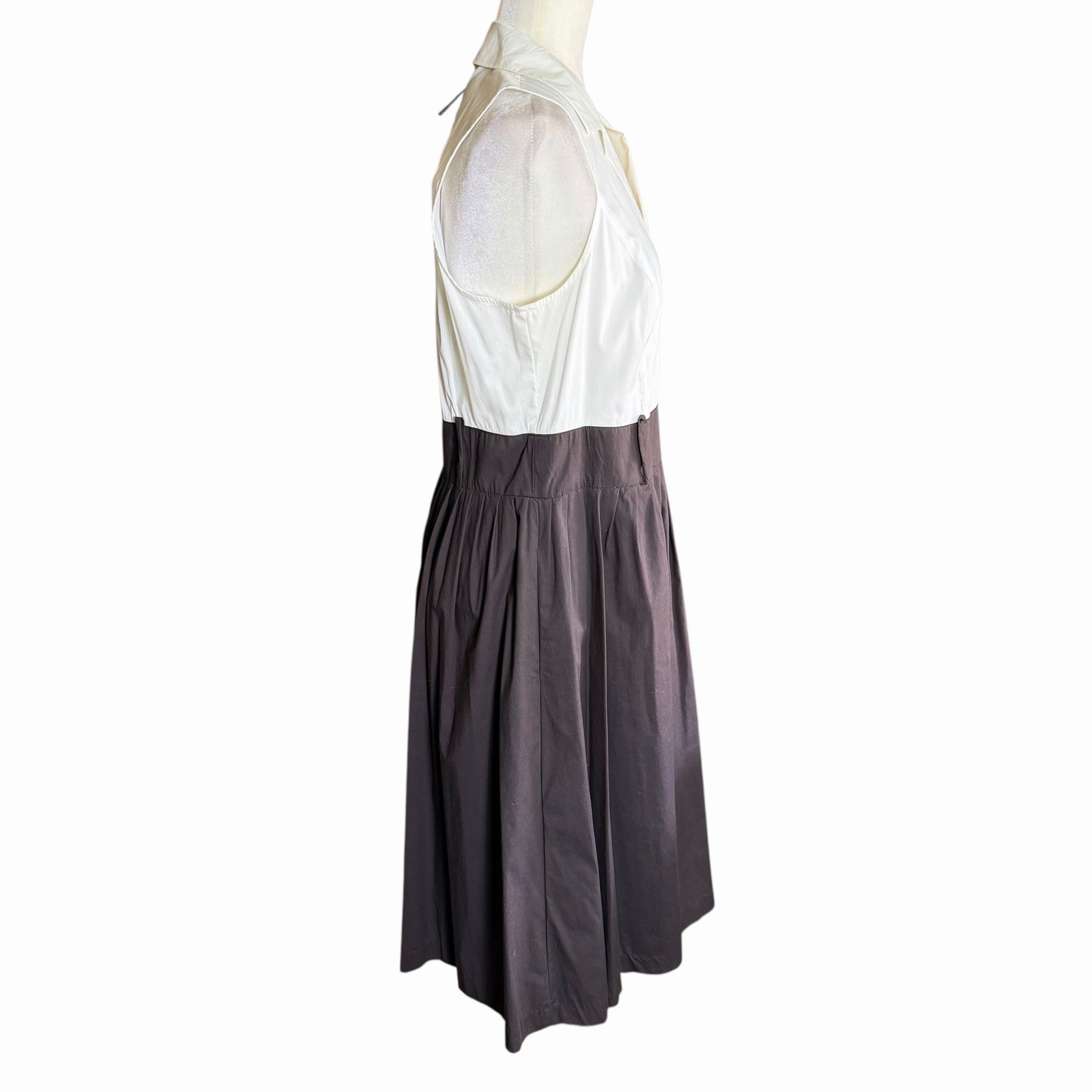 Grace Elements A-line Dress Black White 12 Classic Officesiren Career City NWT