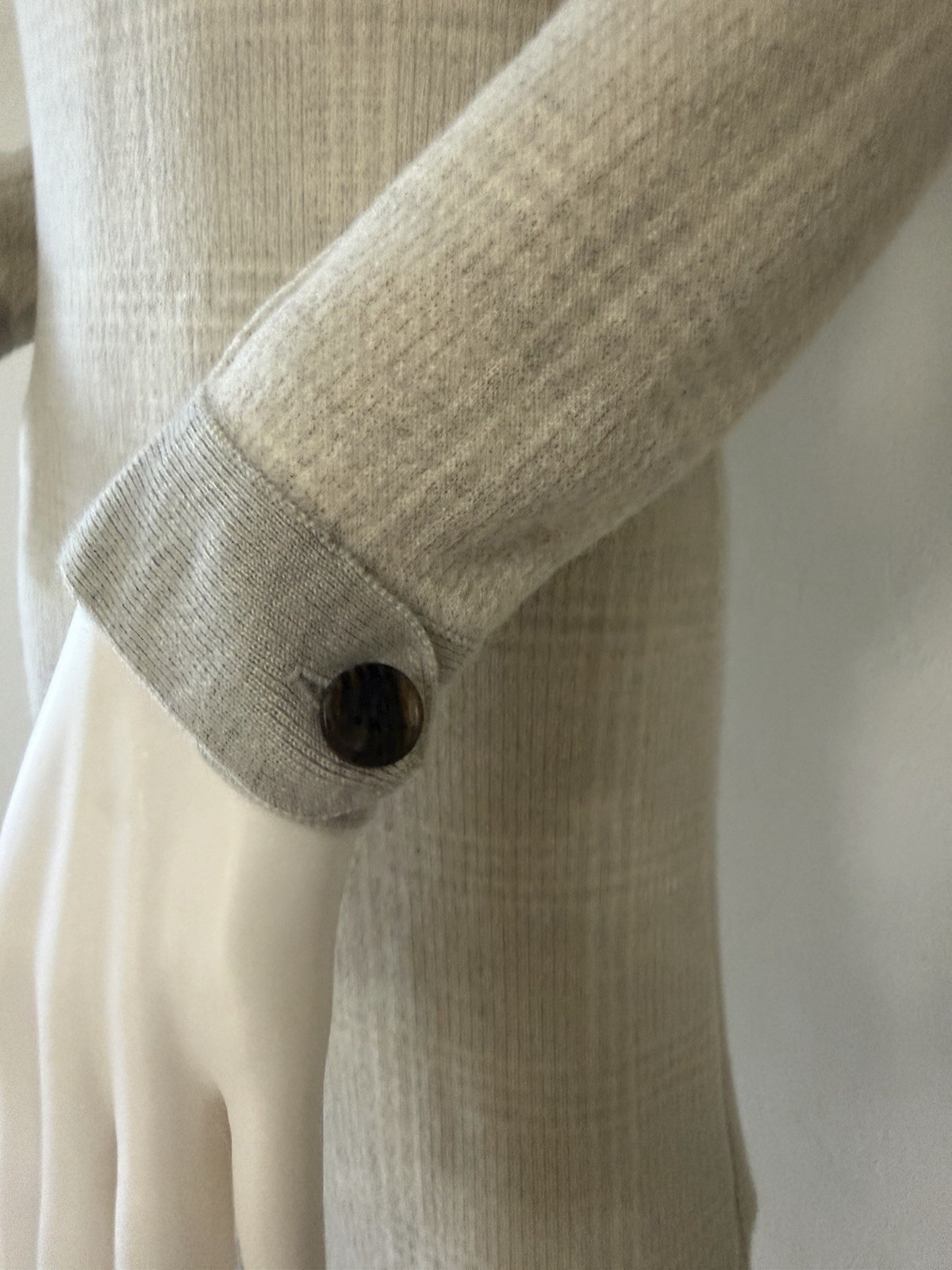Peter Millar Plaid 100% Merino Wool Turtleneck Sweater Dress Gray& white US S