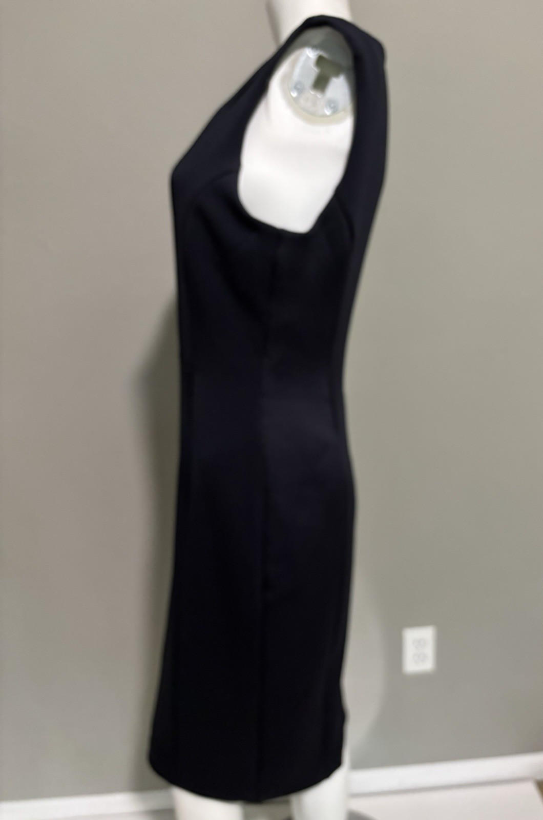 TTahari Womens Sleeveless Belted Keyhole Neck Dress Dark Blue Size 2 New