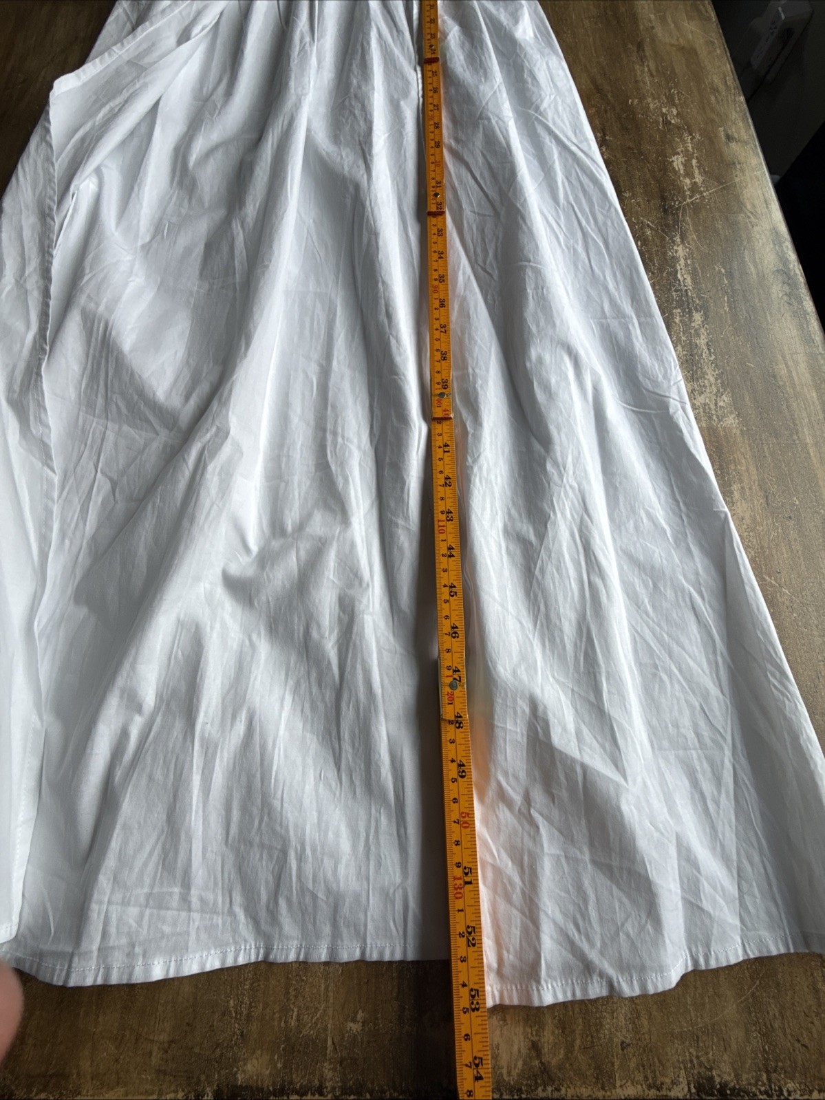Alpha Studio White Cotton Poplin Maxi Dress Sleeveless Size 44 L NWT Italy