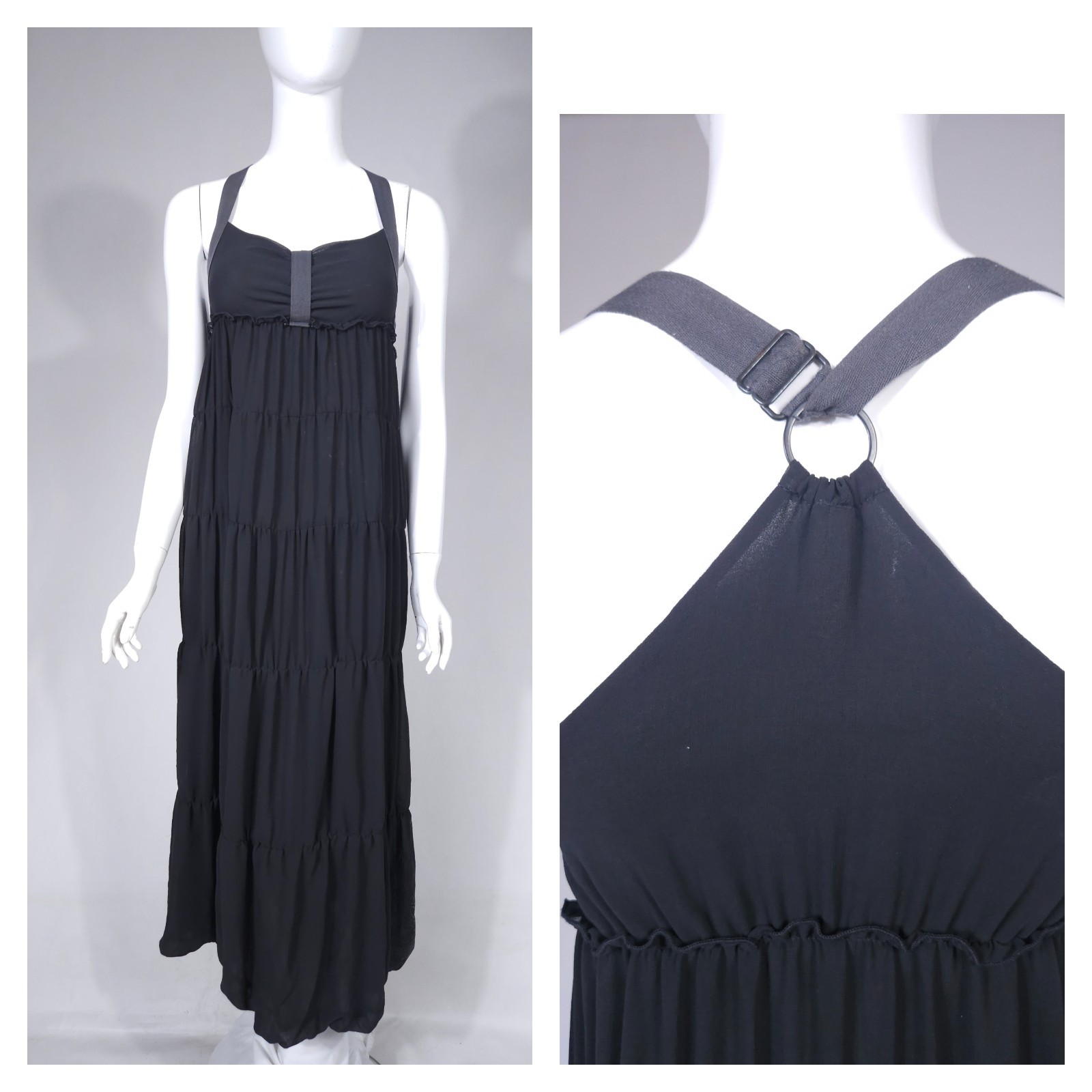 Cop Copine Halter Dress Sleeveless Long Maxi size 40/L