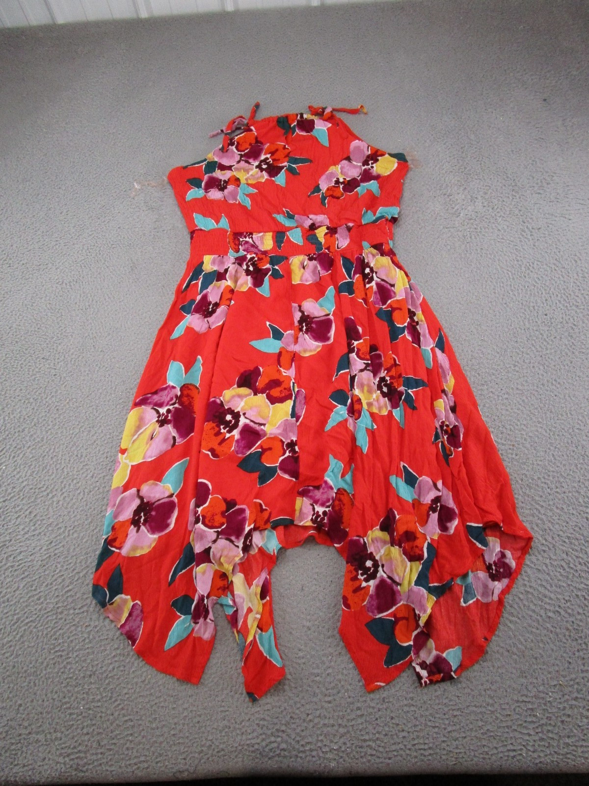 Maurices Womens Sleeveless Floral Maxi Elastic Waist Dress Size XL Summer Beach