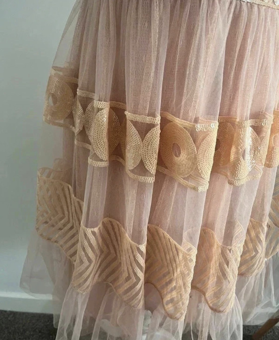 Red Valentino Rose Pink Tulle Occasion Dress uk 10 IT42