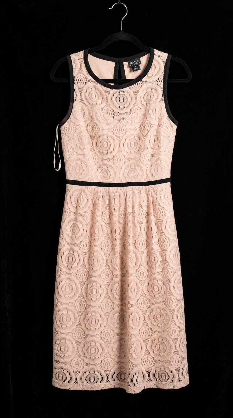 an Enfocus Studio rose pink lace dress
