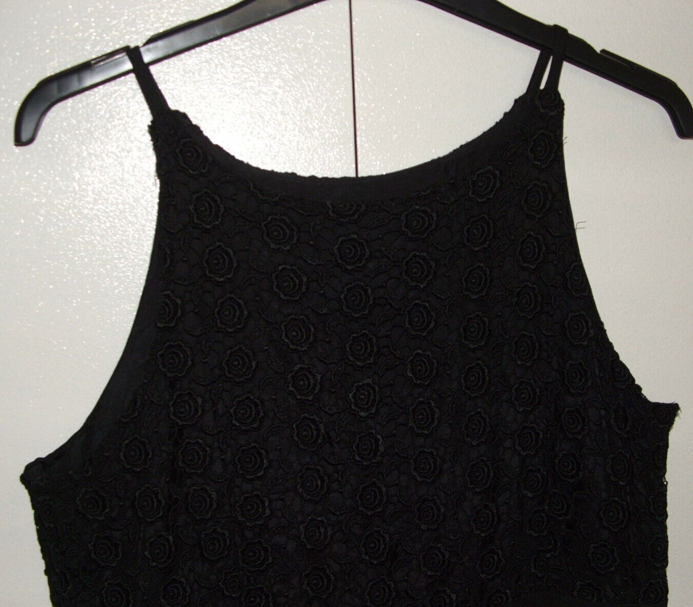 Richards Opera – Vintage Black below-knee, Midi/Skater Dress Womens UK 14 Party