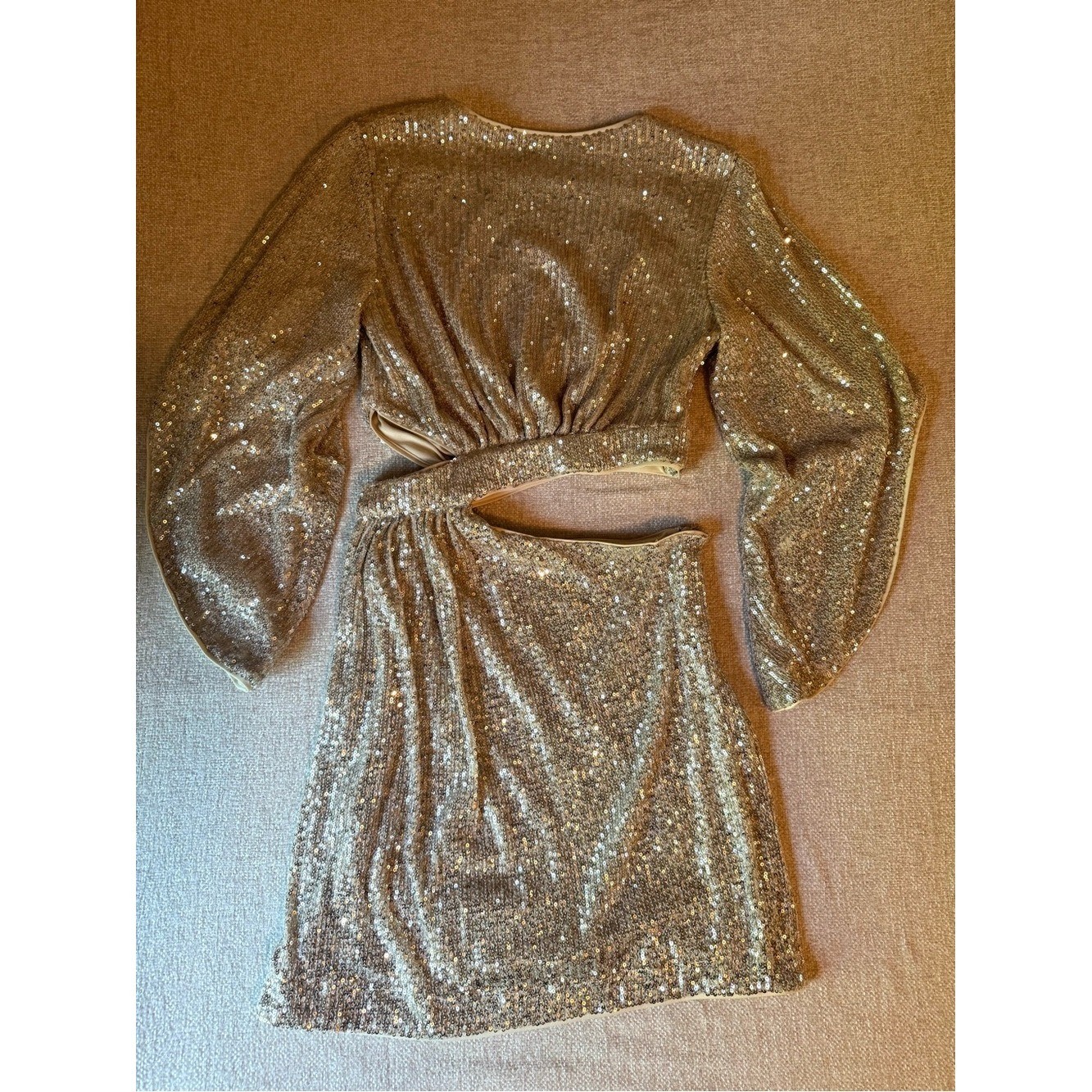 Bardot Alessandra Cutout Sequin Dress Small