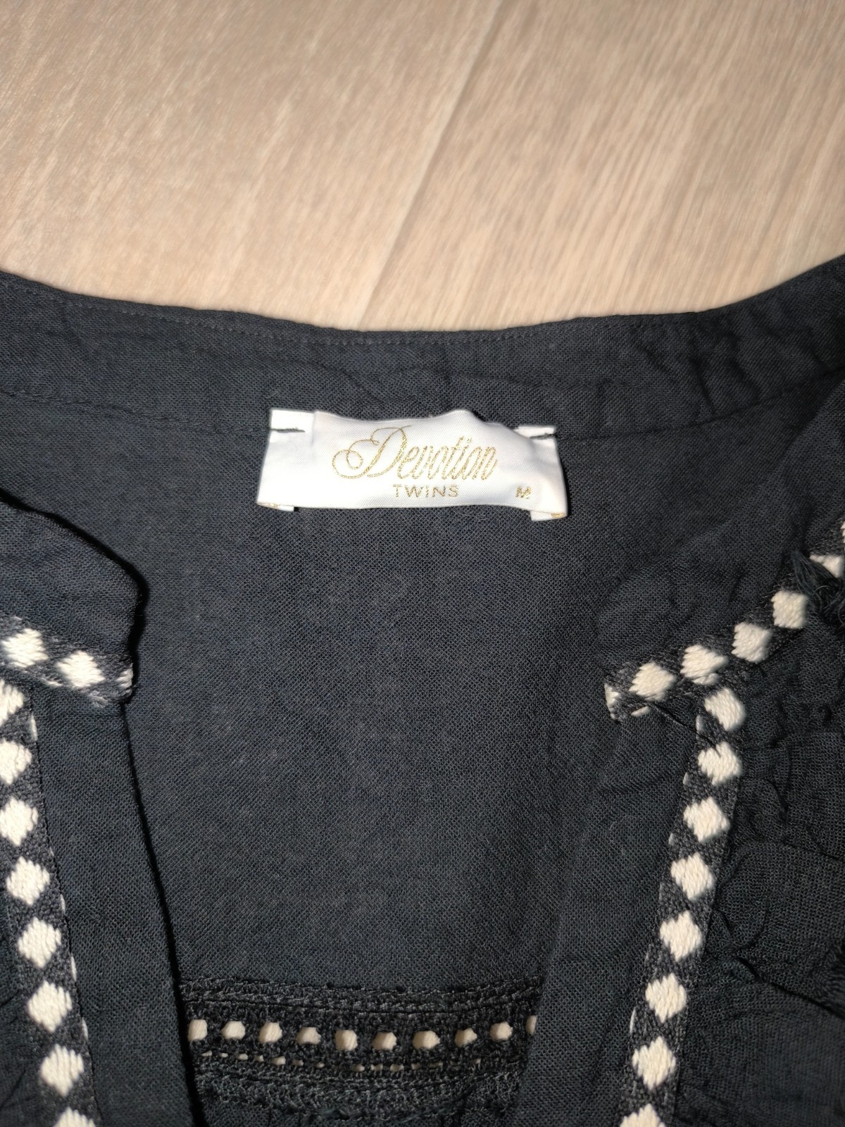 Anthropologie DEVOTION TWINS Efisto Embroidered Mini Dress M