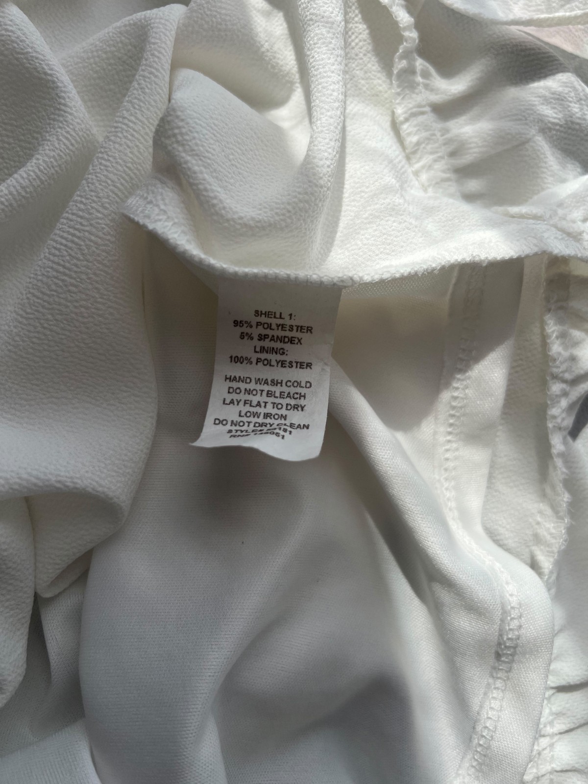 NWT Monteau Crepe Chiffon Ruffled Wrap Party L Dress Ivory #722