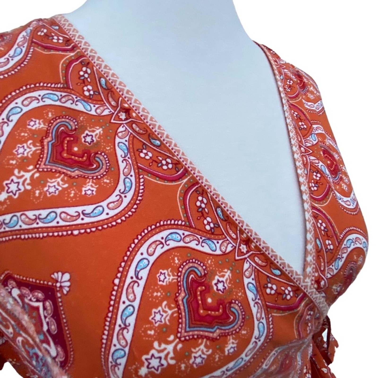 Maxi Dress Medium Boho Wrap Cottage Floral Long dress Vacation cruise romantic