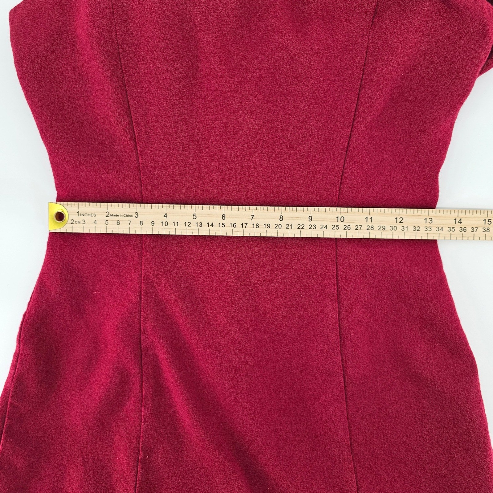 The Limited Sheath Dress Womens Size 8 Burgundy Rayon Wool Blend Sleeveless