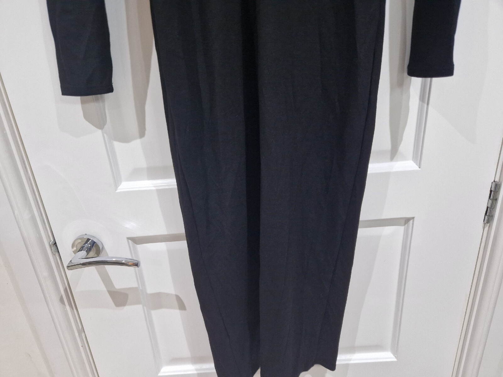 Anthropologie Twisted Front & Back Midi/Maxi Dress Size UK 10 Black New No Tags