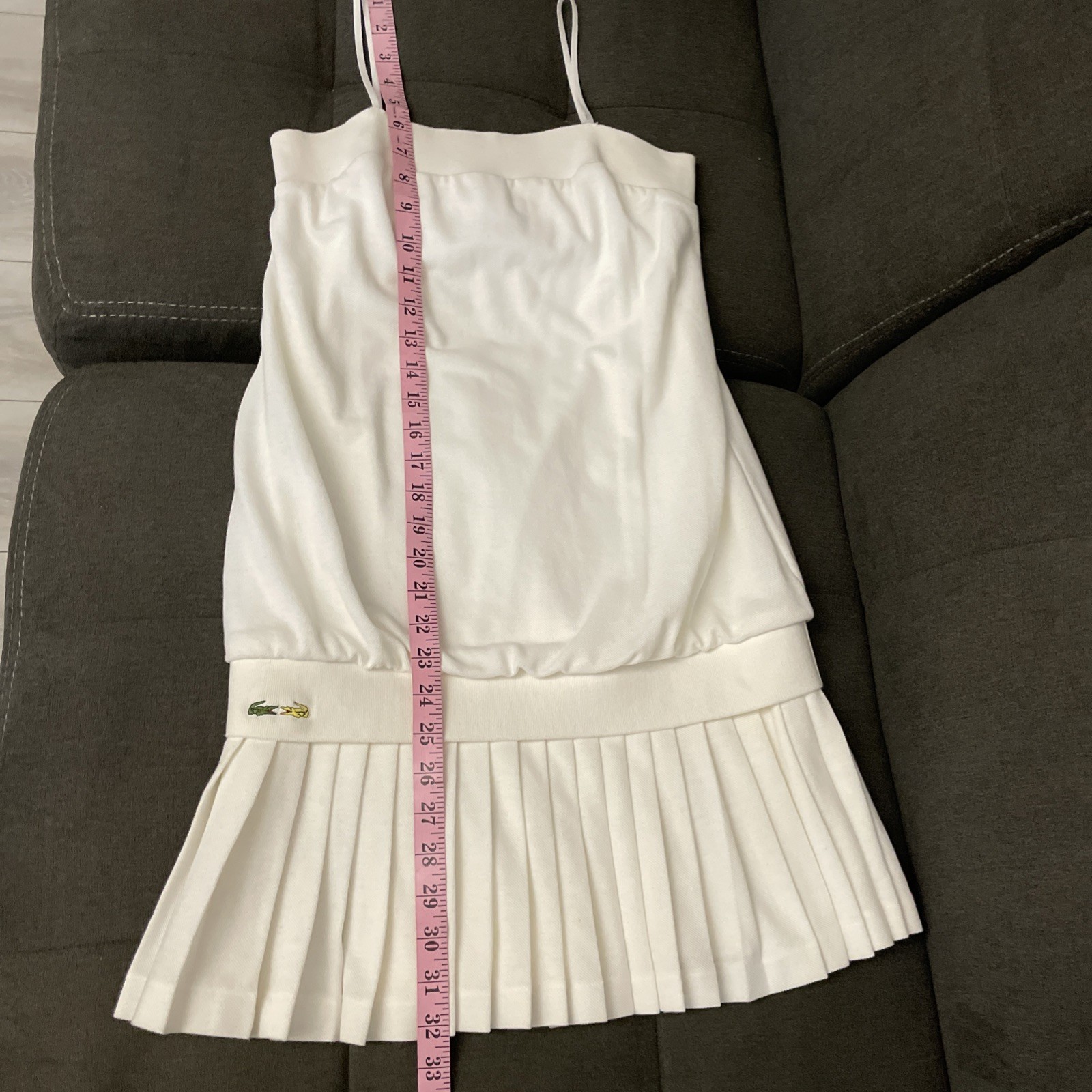 Lacoste Malandrino Women’s Spaghetti strap Tennis?Dress made France Sz M