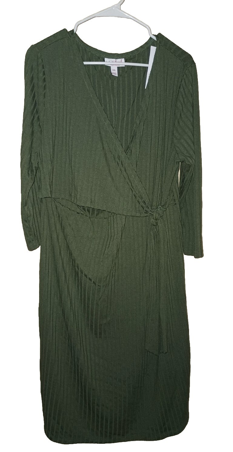 Maternity Tie Front Dress – Isabel Maternity by Ingrid & Isabel – Black – NWT