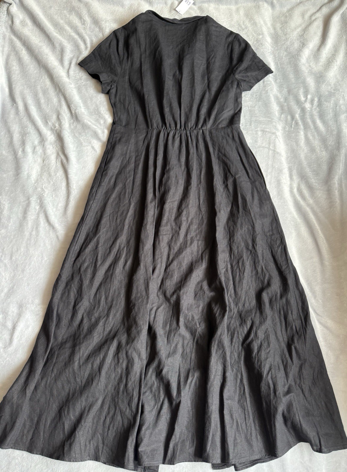 Gap Linen Blend Black Midi Shirtdress Size Tall S NWT RT$98