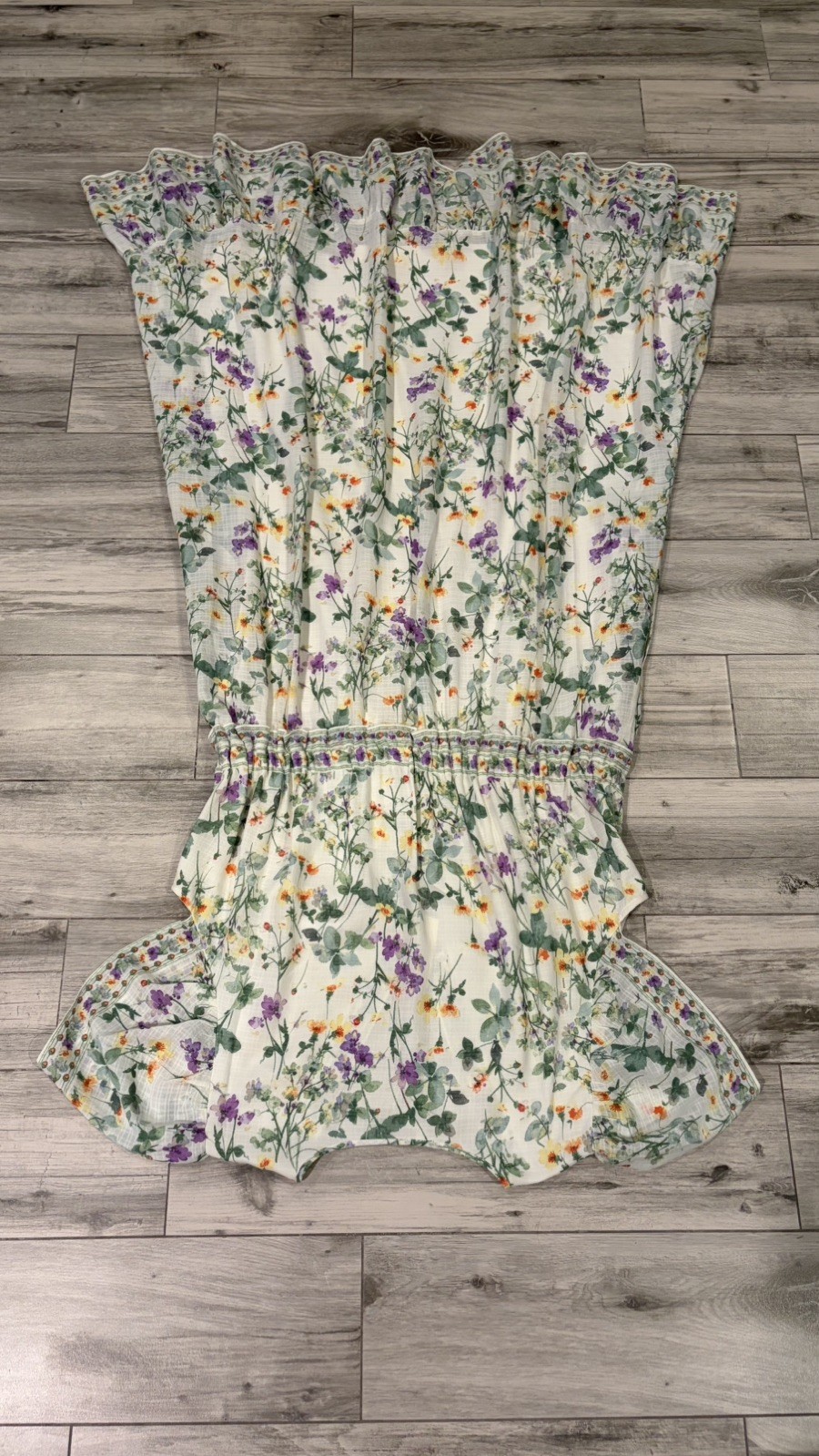 NWT 1X Max Studio Women’s Plus Size Multi-color Floral V-Neck Tiered Maxi Dress