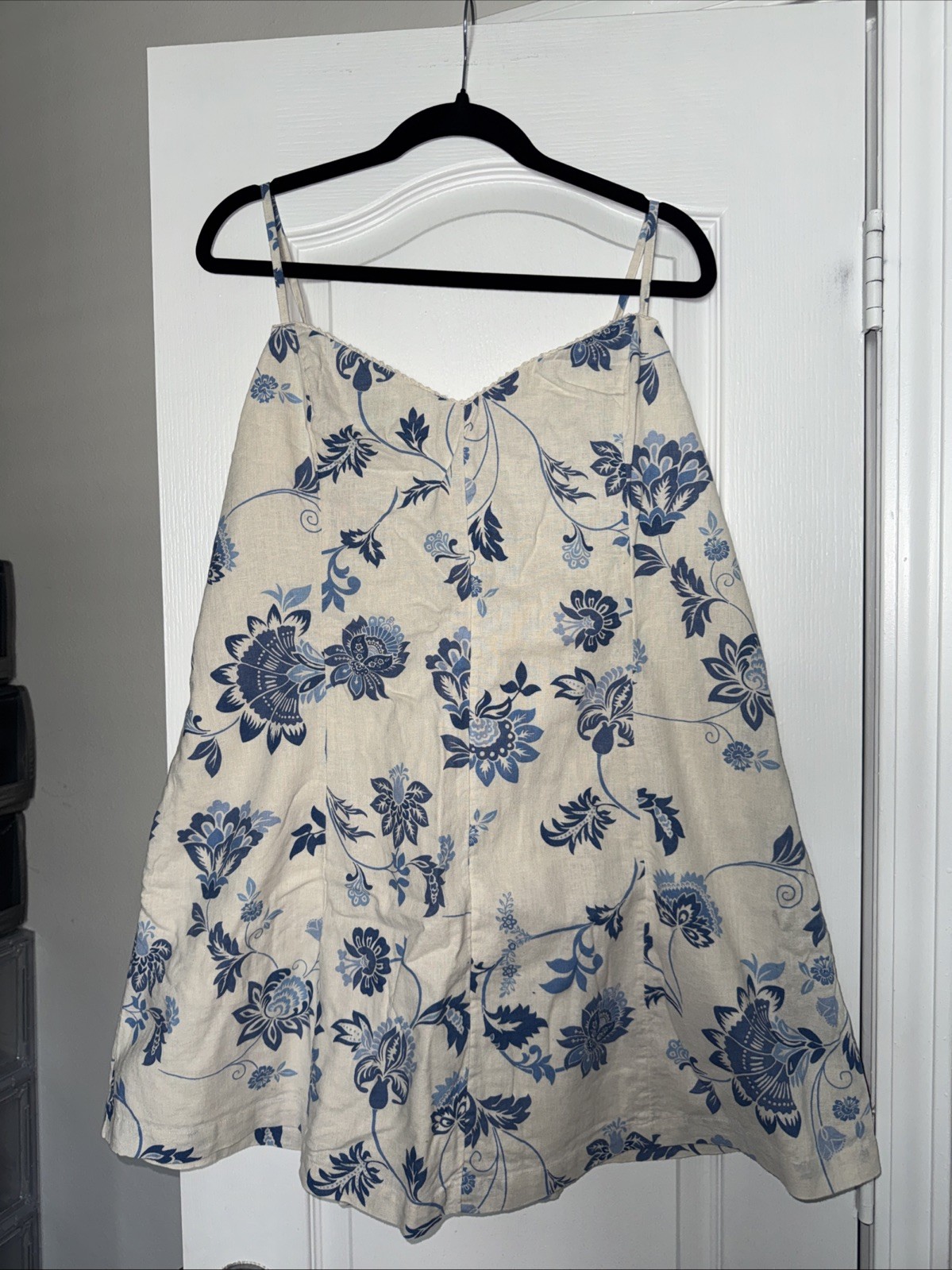 abercrombie fitch Mini Dress Blue Floral Size Xl